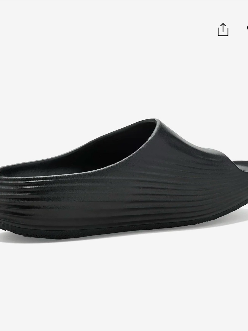 Nike Black Reactx Slides - Picture 3 of 8